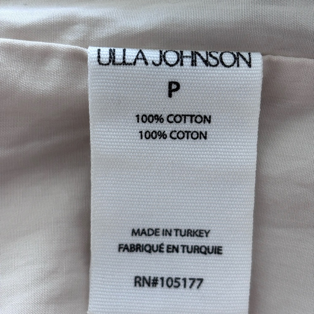 Ulla Johnson Isabella Ruffled Midi Dress in Ivory Melange Beige Size: XS - Picture 7 of 15